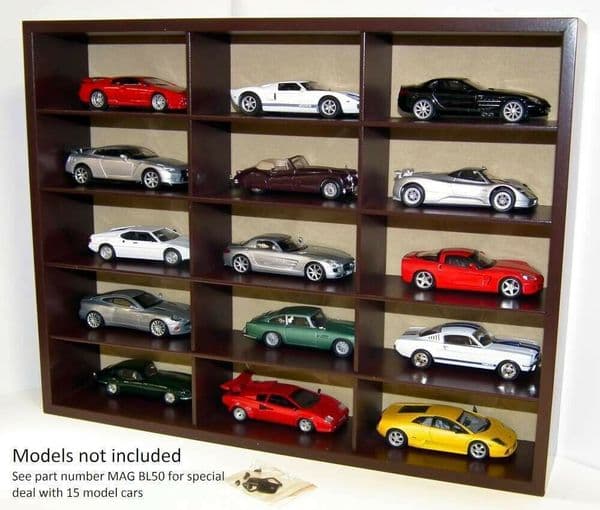 BL55 1/43 O Scale Display Case 15 Spaces Ideal for 1/43 Car Collection
